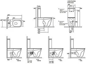 Унитаз-компакт Kerasan Tribeca белый матовый 511730+378130+750990 Унитаз-компакт Kerasan Tribeca белый матовый 511730+378130+750990, 2