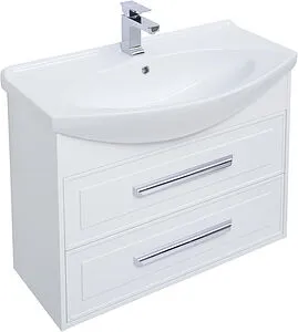 Тумба-умывальник Aquanet Остин 85 белый 00252672+00185346, 4