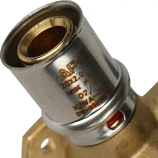 Водорозетка пресс проходная 20мм x ½"в x 20мм APE AP154D 12x20