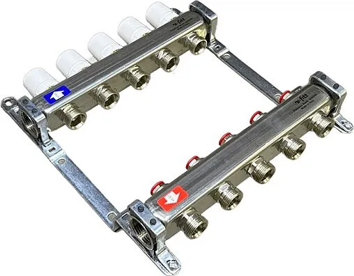 Группа коллекторная без расходомеров 5 отводов 1&quot;в/в x ¾&quot;ек Uni-fitt 451B4305