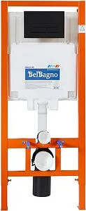 Инсталляция для подвесного унитаза Set 3 в 1 BelBagno BB002-80/BB012-MR-NERO.M с кнопкой черный матовый Инсталляция для подвесного унитаза Set 3 в 1 BelBagno BB002-80/BB012-MR-NERO.M с кнопкой черный матовый, 4