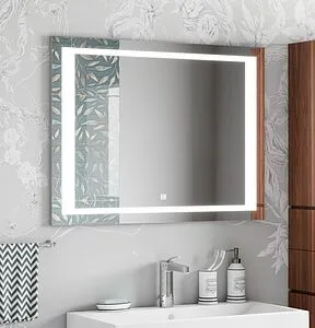 Зеркало с подсветкой Continent Quattro Led 100x70 белый ЗЛП2308 Зеркало с подсветкой Continent Quattro Led 100x70 белый ЗЛП2308, 5