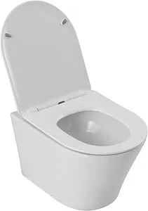 Унитаз подвесной безободковый Aquanet Zvezda Rimless белый ZV-3 Унитаз подвесной безободковый Aquanet Zvezda Rimless белый ZV-3, 4