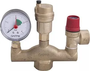 Группа безопасности котла до 100 кВт 1&quot; 3 бар Gappo G1450, 1