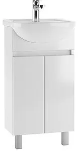 Тумба-умывальник напольный Айсберг Норма 45 белый DA1656T+4620008192741, 1