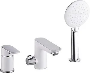 Смеситель на борт ванны на 3 отверстия IDDIS Cloud белый/хром CLOSB30i07 Смеситель на борт ванны на 3 отверстия IDDIS Cloud белый/хром CLOSB30i07, 1