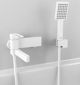 Смеситель для ванны IDDIS Slide белый матовый SLIWT00i02 Смеситель для ванны IDDIS Slide белый матовый SLIWT00i02, 4