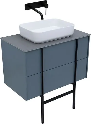 Тумба под умывальник подвесная Allen Brau Reality 80 синий 1.32005.BGM