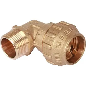 Уголок компрессионный переходной 25мм x ¾"н Tiemme 3400032 Уголок компрессионный переходной 25мм x ¾"н Tiemme 3400032, 1