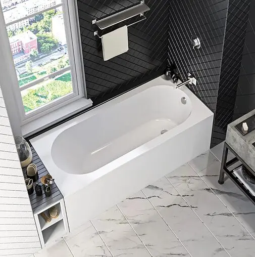 Ванна из искусственного камня Bas Марбея 170х75 белый ВА00022