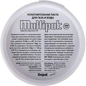 Паста уплотнительная 300г Unipak Multipak 5526030 Паста уплотнительная 300г Unipak Multipak 5526030, 3