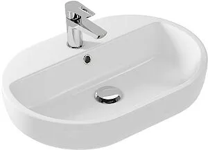 Раковина Cersanit Caspia 60 Oval белый 64029, 1