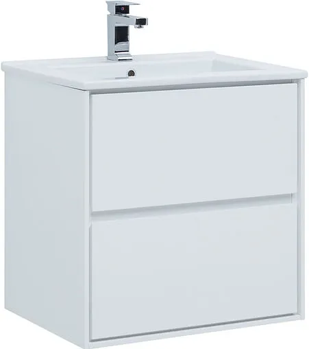 Тумба под умывальник подвесная Aquanet Милан 65 белый глянец 00339965