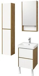 Шкаф-пенал подвесной Aquaton Сканди 35 белый/дуб рустикальный 1A255003SDZ90+1A255003SDZ90 Шкаф-пенал подвесной Aquaton Сканди 35 белый/дуб рустикальный 1A255003SDZ90+1A255003SDZ90, 4