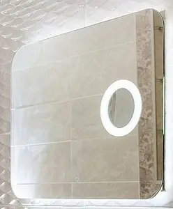 Зеркало с подсветкой Continent Elegant Led 80 с подогревом, линза белый ЗЛП778, 2