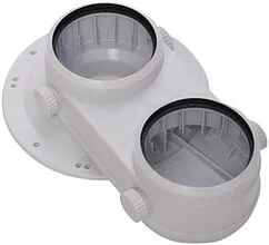 Адаптер разделительный Ø 60/100 x 80/80мм (PP) E.C.A. 7006990074