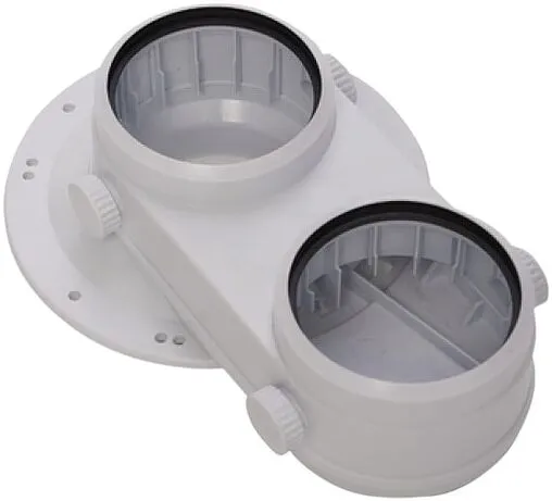 Адаптер разделительный Ø 60/100 x 80/80мм (PP) E.C.A. 7006990074