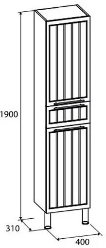 Шкаф-пенал напольный с бельевой корзиной Milardo Magellan белый MAG4000M97 Шкаф-пенал напольный с бельевой корзиной Milardo Magellan белый MAG4000M97