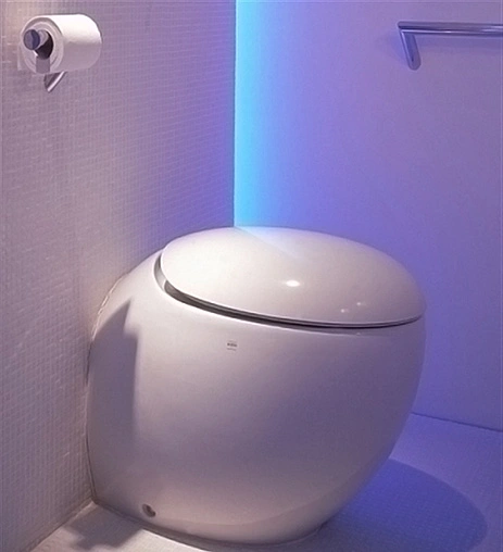 Унитаз приставной Laufen Alessi One c покрытием LCC белый 8.2197.1.400.000.1