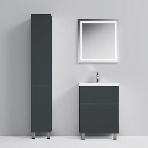 Тумба под умывальник напольная Am.Pm Gem 60 графит матовый M90FSX06022GM32 Тумба под умывальник напольная Am.Pm Gem 60 графит матовый M90FSX06022GM32