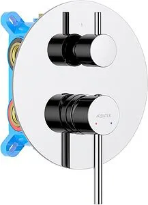 Смеситель для ванны скрытого монтажа Aquatek Европа хром AQ1347CR Смеситель для ванны скрытого монтажа Aquatek Европа хром AQ1347CR, 1