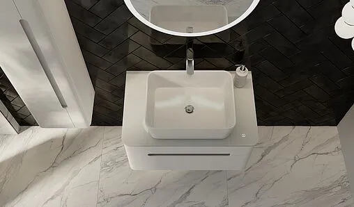 Тумба под умывальник подвесная Jorno Shine 75 белый Shi.01.75/P/W Тумба под умывальник подвесная Jorno Shine 75 белый Shi.01.75/P/W