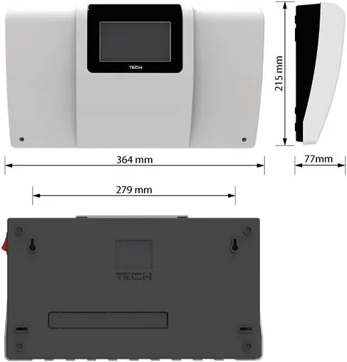 Проводной контроллер для управления работой смесительного клапана TECH ST-i-3 PLUS WG.14.0162