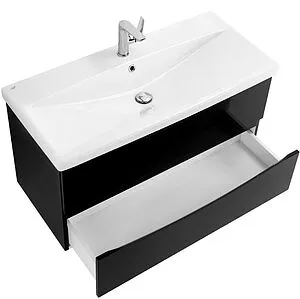 Тумба-умывальник подвесная BelBagno MARINO-CER 90 Nero Lucido MARINO-CER-900-2C-SO-NL-P+BB-0323-90-LVB, 5