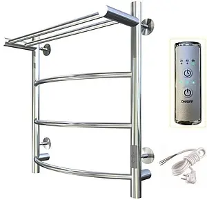 Полотенцесушитель электрический лесенка Тругор Пэк сп 5 П 60х40 32 мм полированная сталь Полотенцесушитель электрический лесенка Тругор Пэк сп 5 П 60х40 32 мм полированная сталь, 3