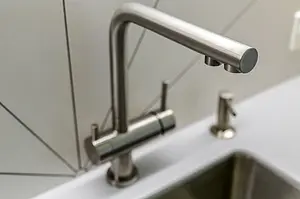 Смеситель для кухни с подключением к фильтру Omoikiri Nagano-BN нержавеющая сталь 4994011, 5