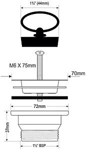 Выпуск для мойки Mc Alpine хром MRSKW2 Выпуск для мойки Mc Alpine хром MRSKW2, 2