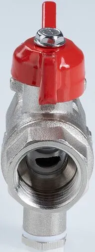 Кран шаровый для подключения датчика температуры ½&quot;в x ½&quot;в Valtec Стандарт ГОСТ Р 59553-2021 VT.128.N.04