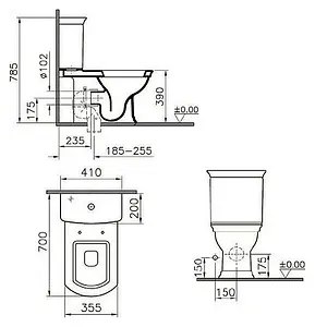 Унитаз-компакт VitrA Serenada белый 9722B003-7204, 2