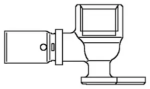 Водорозетка пресс 16мм x ½"в Oventrop Cofit P 1517053 Водорозетка пресс 16мм x ½"в Oventrop Cofit P 1517053, 2