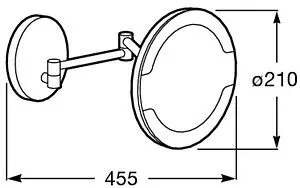 Косметическое зеркало Roca Hotels хром 816380001, 2