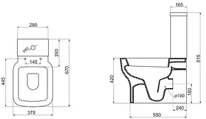 Чаша унитаза BelBagno Vaso белый BB127CP, 2