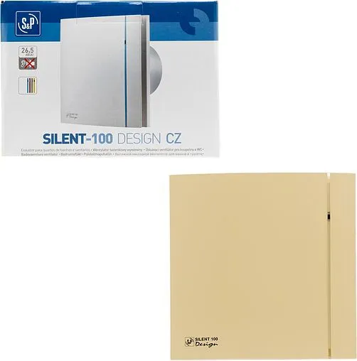 Вентилятор вытяжной Soler &amp; Palau SILENT-100 CZ IVORY DESIGN 4C