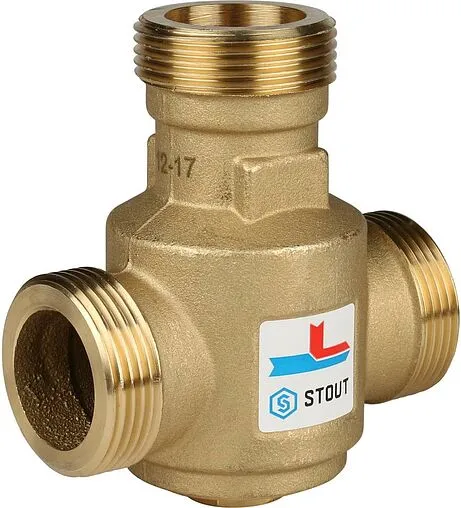 Трехходовой термостатический антиконденсационный клапан 1¼&quot; Kvs 9.0 Stout SVM-0030-325506