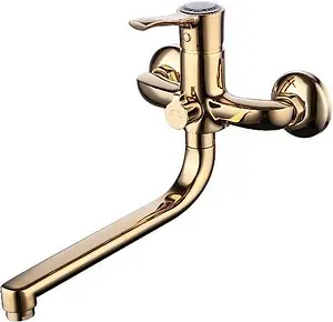Смеситель для ванны с длинным изливом SMARTsant Винтаж золото SM263512GL, 1