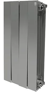 Радиатор биметаллический 4 секции Royal Thermo PianoForte 500 Silver Satin RTPNSS50004 Радиатор биметаллический 4 секции Royal Thermo PianoForte 500 Silver Satin RTPNSS50004, 1