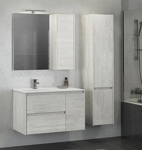 Тумба-умывальник подвесная Comforty Бремен 90 дуб белый 00004142375CF