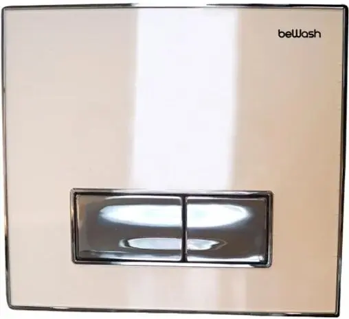 Инсталляция для подвесного унитаза Set 4 в 1 beWash BW74 K500RZVP0500BYC00000 с кнопкой белое стекло/хром