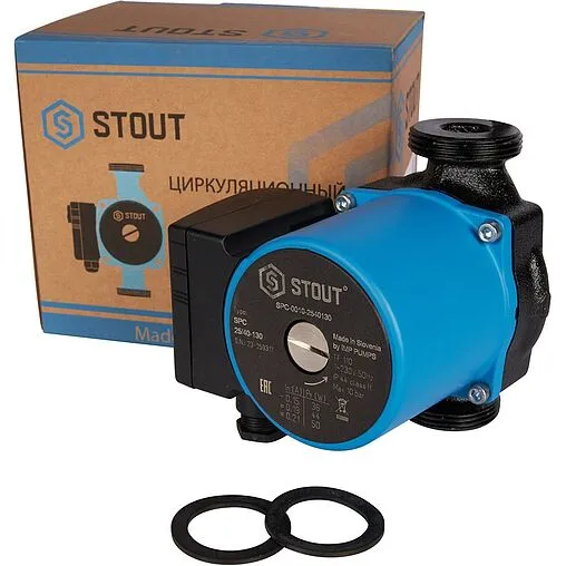 Насос циркуляционный Stout 25/40-130 SPC-0010-2540130 Насос циркуляционный Stout 25/40-130 SPC-0010-2540130