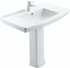 Раковина с пьедесталом Creo Ceramique Orleans 80 белый OR3100+OR3110 Раковина с пьедесталом Creo Ceramique Orleans 80 белый OR3100+OR3110, 1