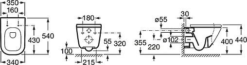 Унитаз подвесной Roca Gap белый 346477000