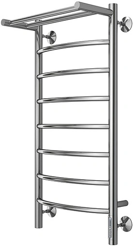 Полотенцесушитель электрический лесенка Terminus Классик с/п П8 400х850 электро quick touch полированная сталь 4670078531407