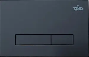 Клавиша смыва для унитаза Timo Inari FP-003MB кнопки/черный матовый, кольца/хром глянцевый, 1