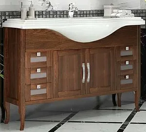 Тумба под умывальник напольный Opadiris Мираж 120 светлый орех 00-00000058, 1