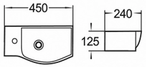 Раковина Comforty 45 белый 7947BR