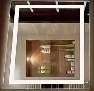 Зеркало с подсветкой Continent Rimini Led 60x80 с часами, с подогревом ЗЛП395, 2